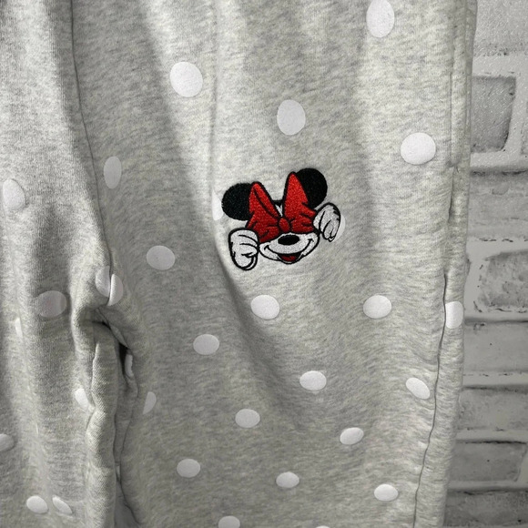 Women’s Walt Disney World Parks polka dot Minnie gray joggers Medium - Picture 3 of 5